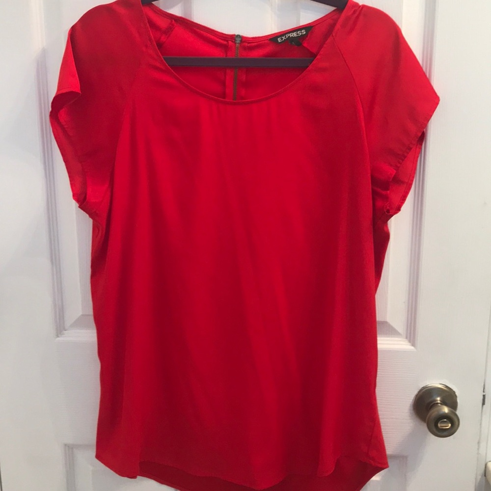 Express Zip Silk Blouse